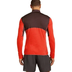 Shirts & Midlayers < Icebreaker Merino 200 Reafeece™ Descender Heren shirt met ange mouwen en have ritssuiting - Java/Fervid