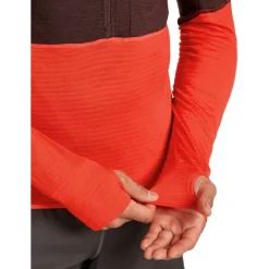 Shirts & Midlayers < Icebreaker Merino 200 Reafeece™ Descender Heren shirt met ange mouwen en have ritssuiting - Java/Fervid