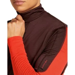 Shirts & Midlayers < Icebreaker Merino 200 Reafeece™ Descender Heren shirt met ange mouwen en have ritssuiting - Java/Fervid
