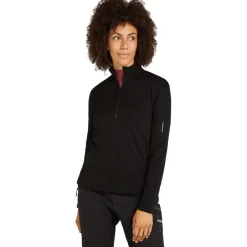 Shirts & Midlayers < Icebreaker erino 360 Reafeece™ Eeenta Haf Zip Trui Daes - Zwart