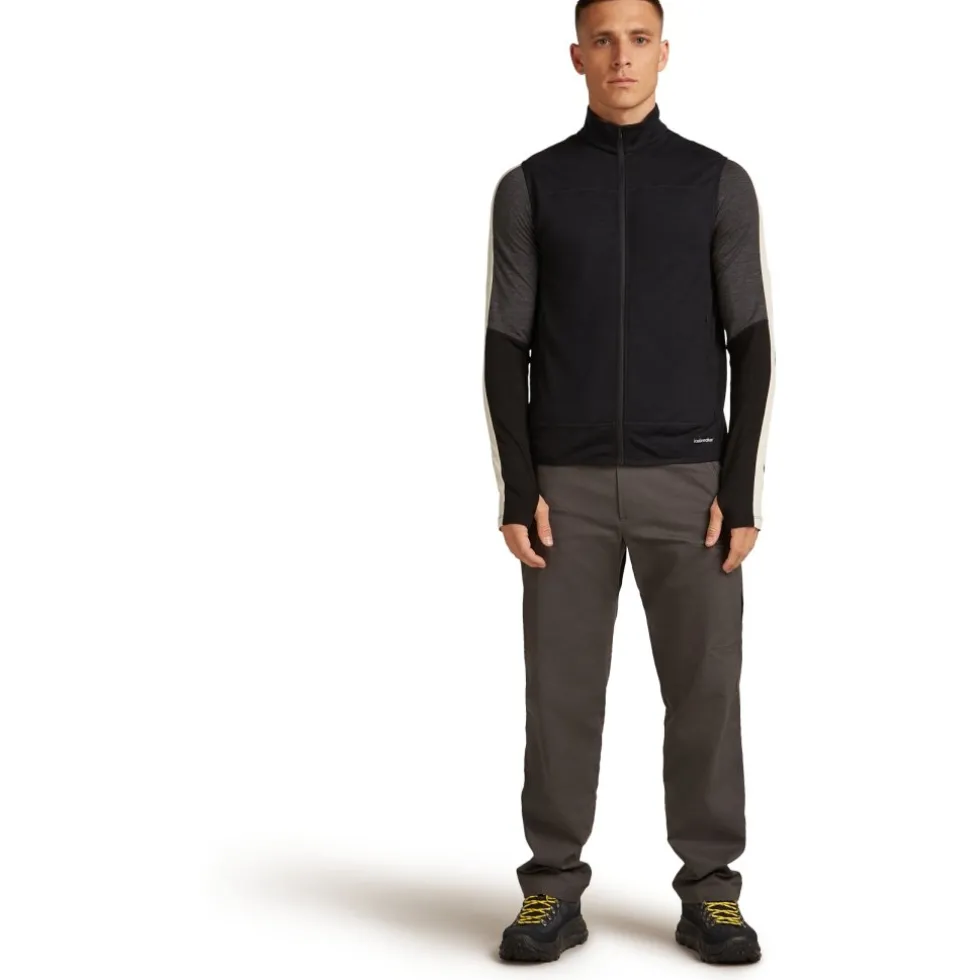 Icebreaker Merino 300 RealFleece™ Descender Vest Heren - Zwart