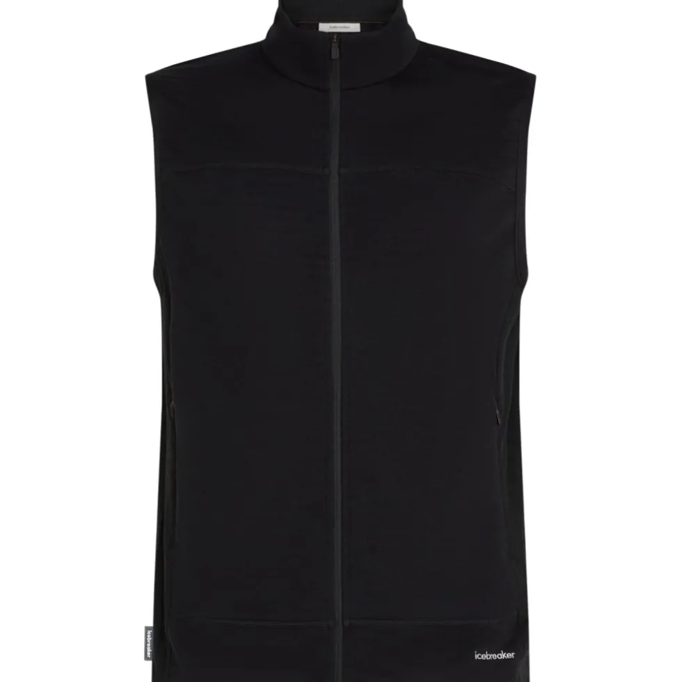 Icebreaker Merino 300 RealFleece™ Descender Vest Heren - Zwart