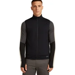 Icebreaker Merino 300 RealFleece™ Descender Vest Heren - Zwart