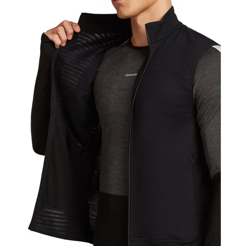 Icebreaker Merino 300 RealFleece™ Descender Vest Heren - Zwart