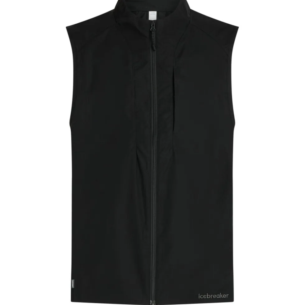 Icebreaker Merino Shell+™ Cotton Elevation Winbreaker Vest Heren - Black