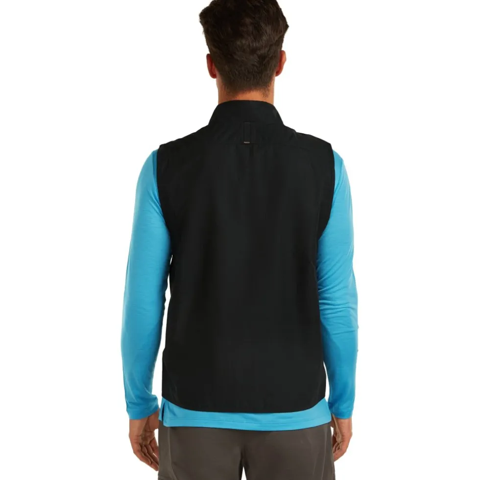 Icebreaker Merino Shell+™ Cotton Elevation Winbreaker Vest Heren - Black