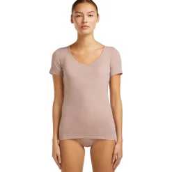 Icebreaker Merino Siren Sweetheart  Korte mouw top dames - Pink Quartz