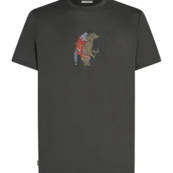 Shirts & Midlayers < Icebreaker erino 150 Tech ite Bear Catch T-hirt heren - Obidian