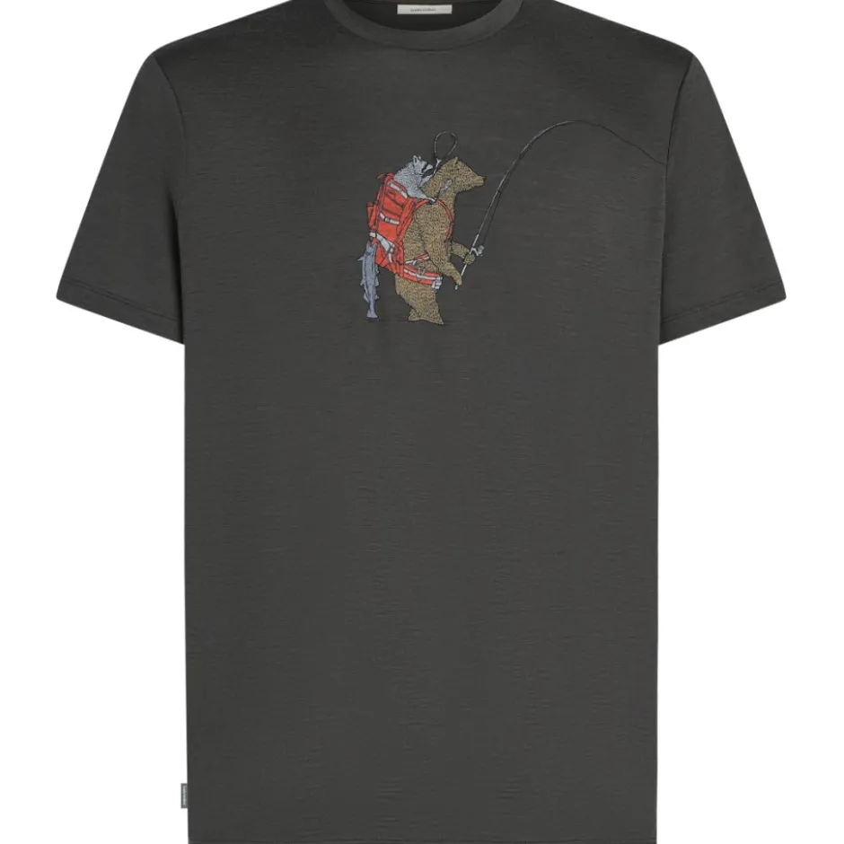 Shirts & Midlayers < Icebreaker erino 150 Tech ite Bear Catch T-hirt heren - Obidian
