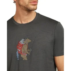 Shirts & Midlayers < Icebreaker erino 150 Tech ite Bear Catch T-hirt heren - Obidian