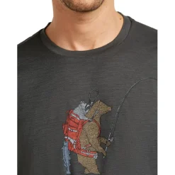 Shirts & Midlayers < Icebreaker erino 150 Tech ite Bear Catch T-hirt heren - Obidian