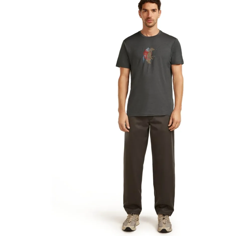 Shirts & Midlayers < Icebreaker erino 150 Tech ite Bear Catch T-hirt heren - Obidian