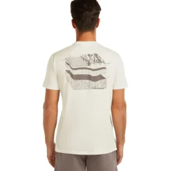 Icebreaker Merino 150 Tech Lite Evolving Layers T-shirt heren - Ecru Hthr