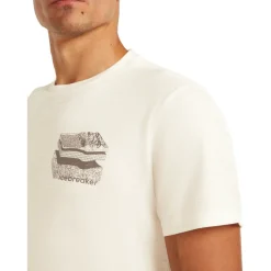 Icebreaker Merino 150 Tech Lite Evolving Layers T-shirt heren - Ecru Hthr