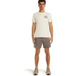 Icebreaker Merino 150 Tech Lite Evolving Layers T-shirt heren - Ecru Hthr