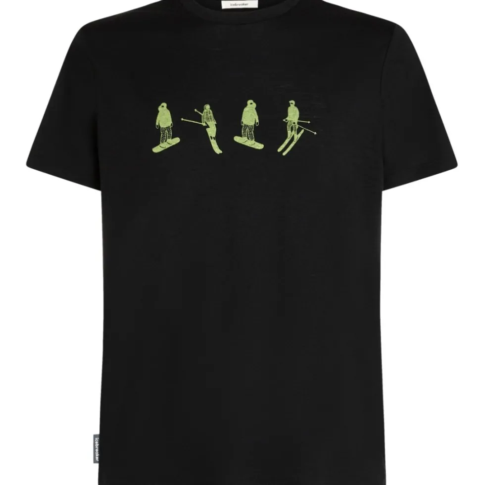 Icebreaker Merino 150 Tech Lite Snow Day T-Shirt Heren - Zwart