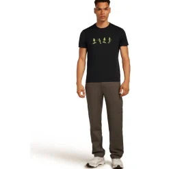 Icebreaker Merino 150 Tech Lite Snow Day T-Shirt Heren - Zwart