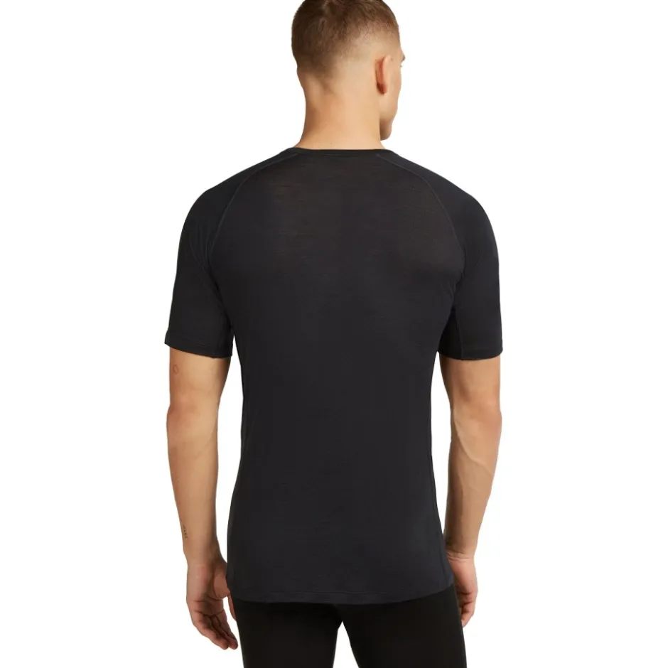 Baselayers < Icebreaker erino 125 ZoneKnit™ Crewe hirt Heren - Zwart