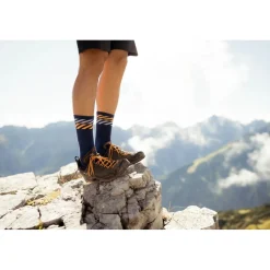 INCYLENCE Merino Light Lanes Sokken - Navy Orange