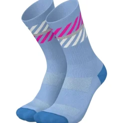 Sokken|Sokken < INCYLENCE Merino Light Lanes Sokken - Water Pink