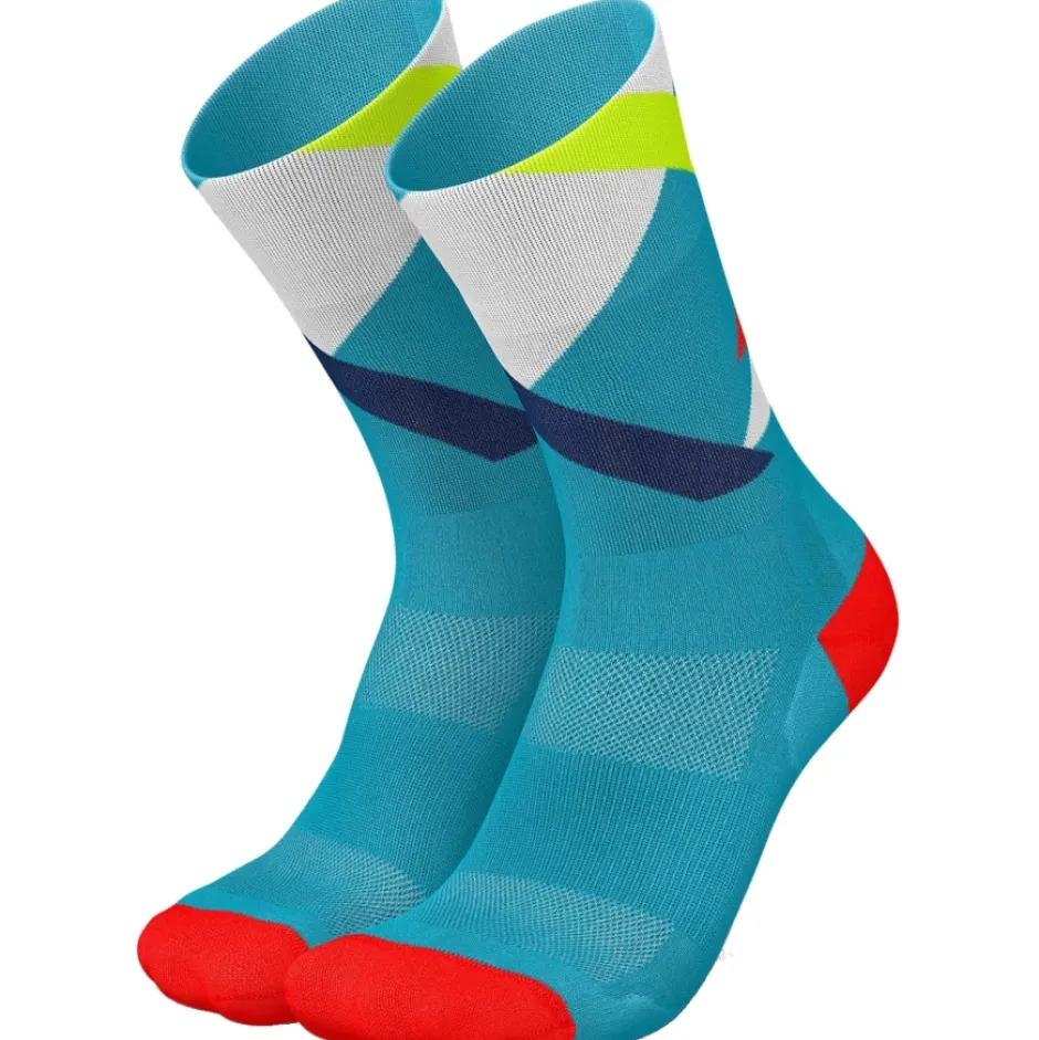Fietssokken|Sokken < INCYLENCE Ultralight Strikes Sokken - Blauw Inferno