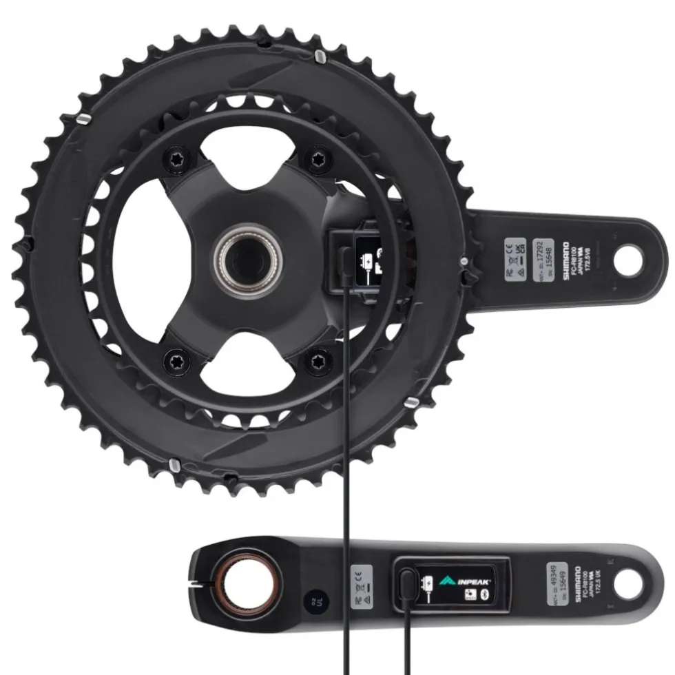 INPEAK Powercrank-E TWiN2 EVO Powermeter Crankset - Shimano Ultegra FC-R8100 - 52/36