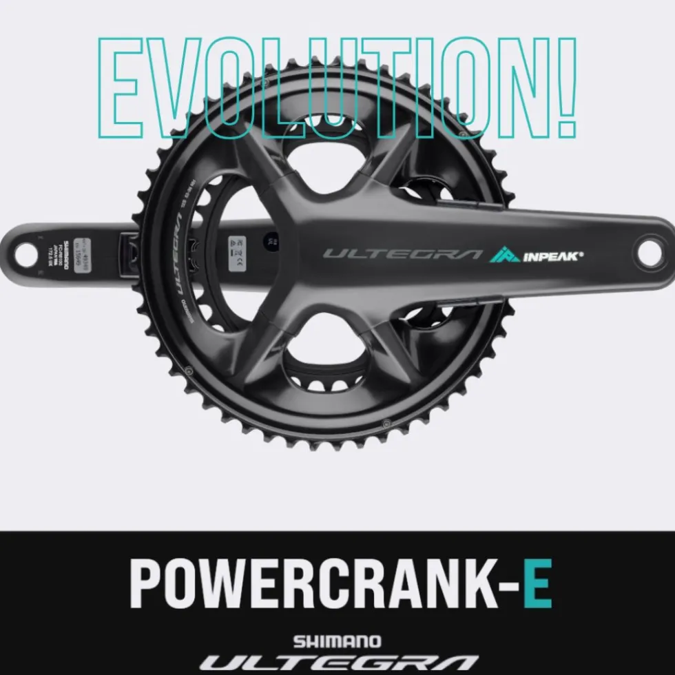 INPEAK Powercrank-E TWiN2 EVO Powermeter Crankset - Shimano Ultegra FC-R8100 - 50/34