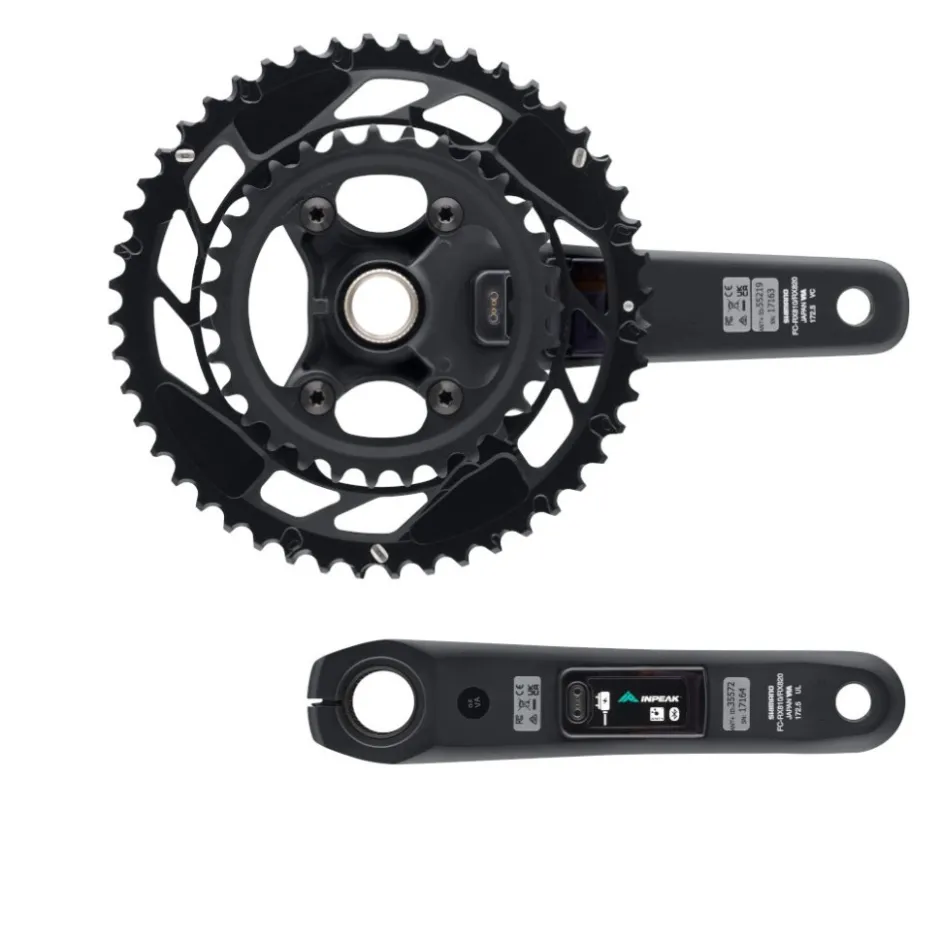 Crankstellen|Vermogensmeters < INPEAK Powercrank-E TWiN2 Powermeter Crankset - Shimano GRX FC-RX820 - 48/31