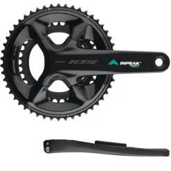 Crankstellen|Vermogensmeters < INPEAK Powercrank-E TWiN2 Powermeter Crankset - Shimano 105 FC-R7100 - 50/34