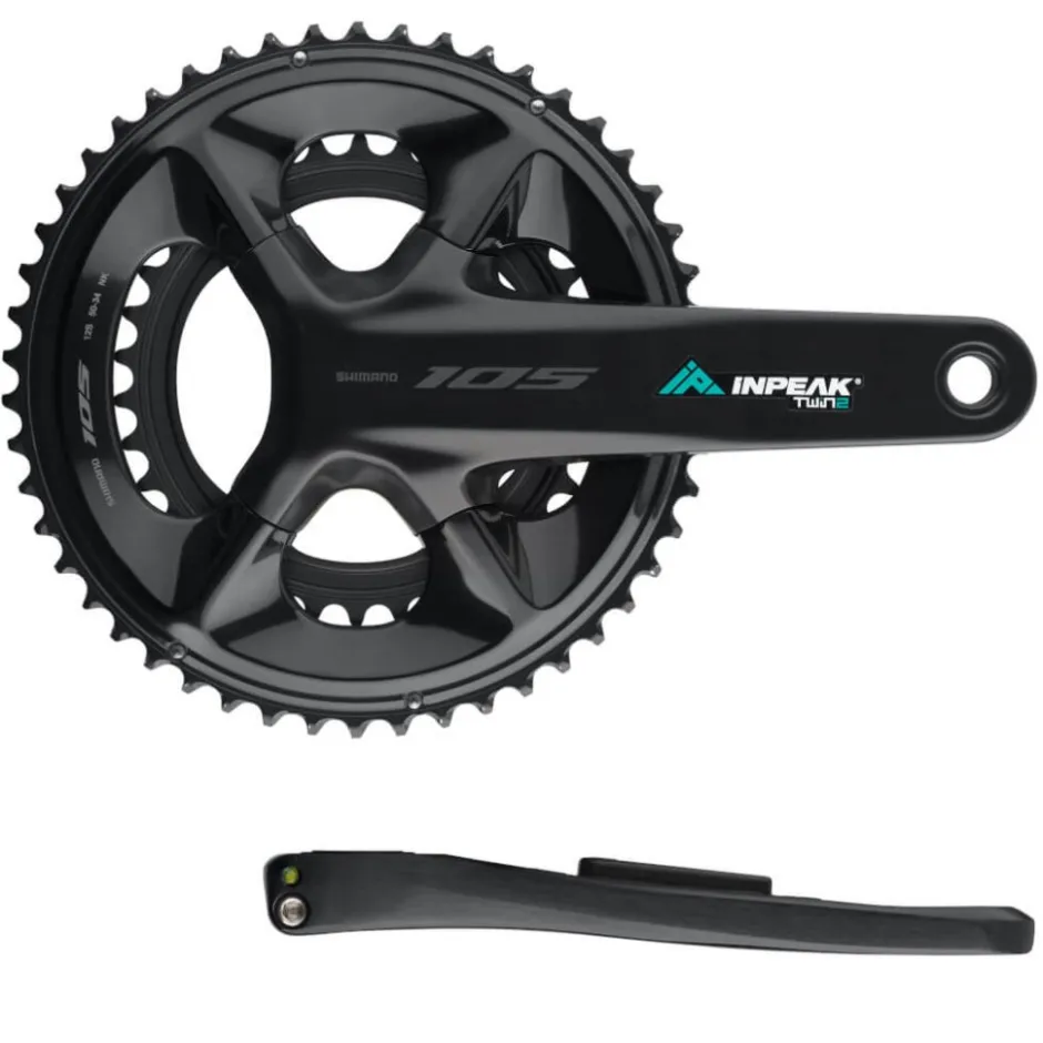 Crankstellen|Vermogensmeters < INPEAK Powercrank-E TWiN2 Powermeter Crankset - Shimano 105 FC-R7100 - 50/34