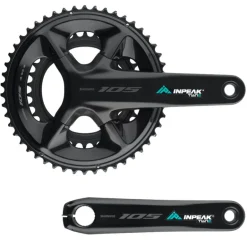 Crankstellen|Vermogensmeters < INPEAK Powercrank-E TWiN2 Powermeter Crankset - Shimano 105 FC-R7100 - 50/34