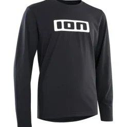 ION Bike Logo DR Fietsshirt met Lange Mouwen Kinderen - Zwart