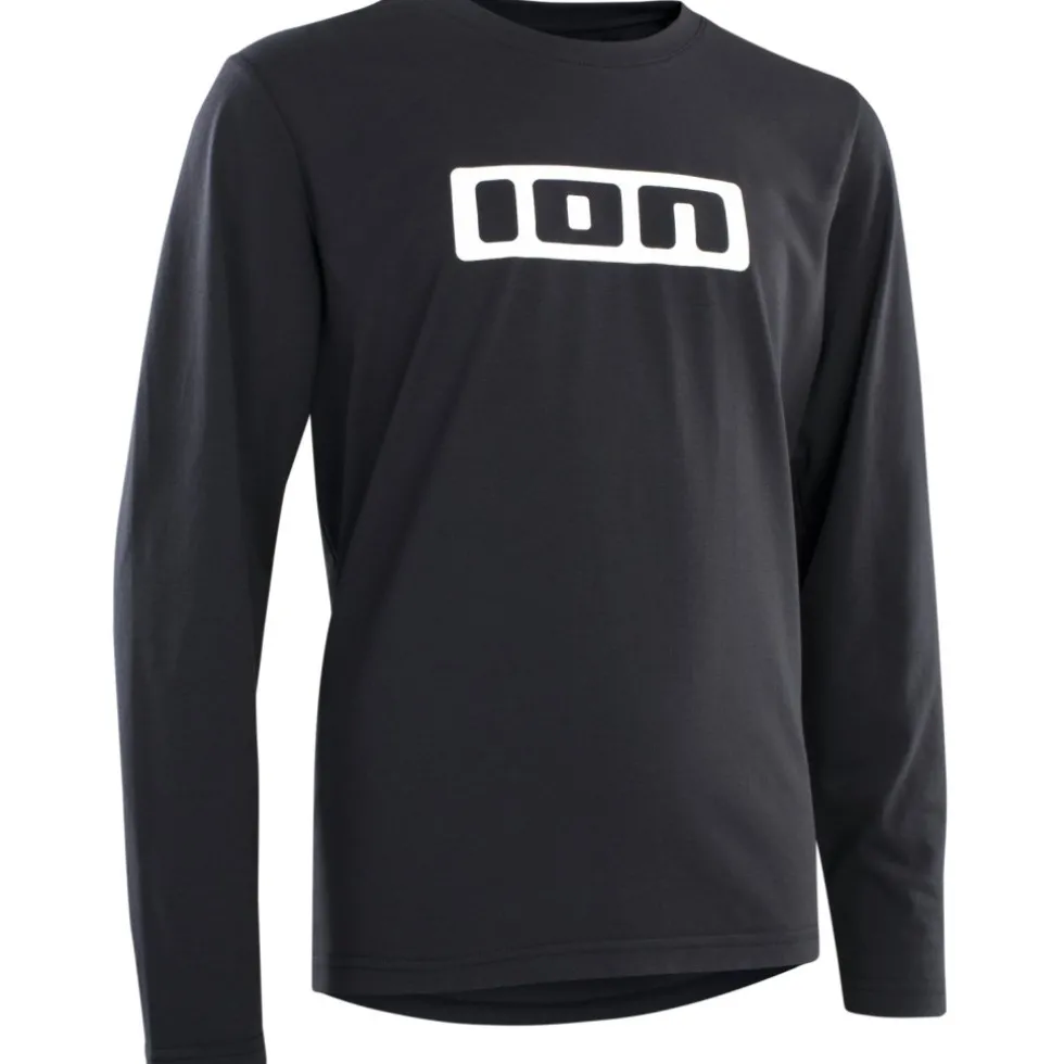 ION Bike Logo DR Fietsshirt met Lange Mouwen Kinderen - Zwart