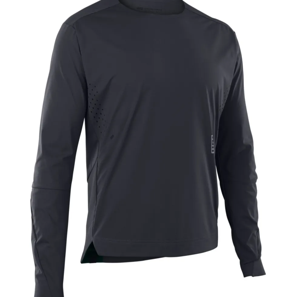 ION Bike Scrub AMP BAT Fietsshirt met Lange Mouwen Heren - Zwart