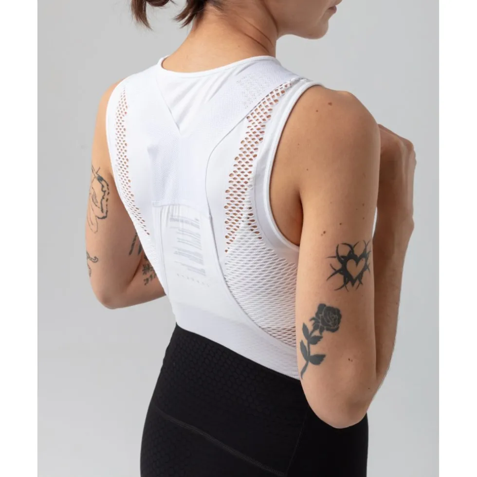 Isadore Seamless Baselayer zonder mouwen Unisex - Wit