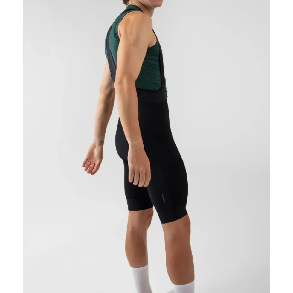 Isadore Signature Thermal Fietsshort met Bretels Heren - zwart