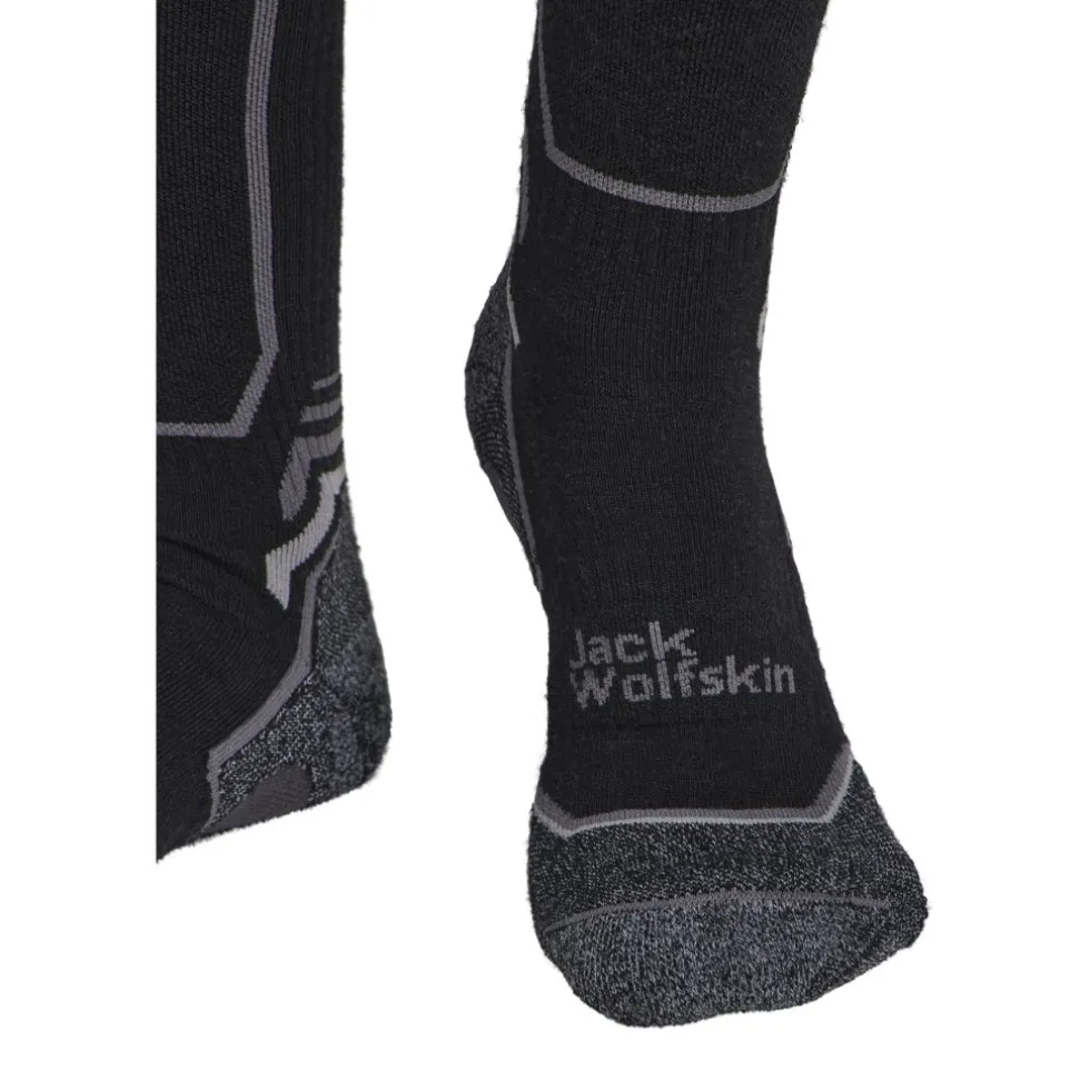 Jack Wolfskin Trek Merino Sokken Unisex Cl C - zwart
