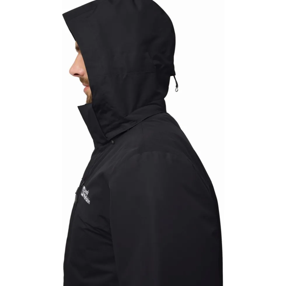 Jack Wolfskin Jasper 3In1 Jas Heren - zwart