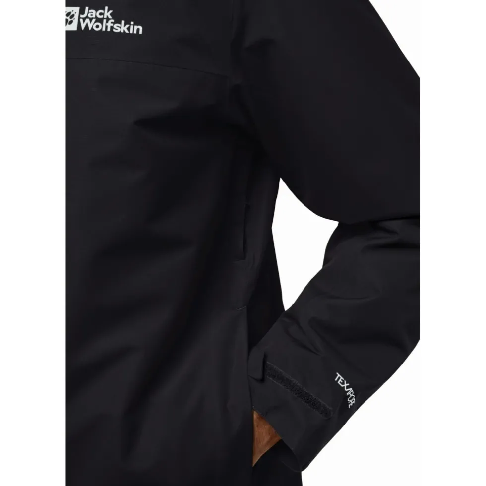 Jack Wolfskin Jasper 3In1 Jas Heren - zwart