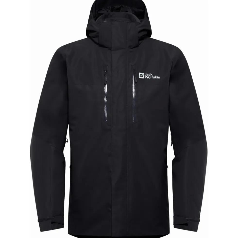 Jack Wolfskin Jasper 3In1 Jas Heren - zwart