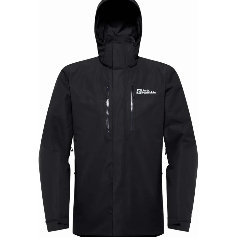 Jack Wolfskin Jasper 3In1 Jas Heren - zwart
