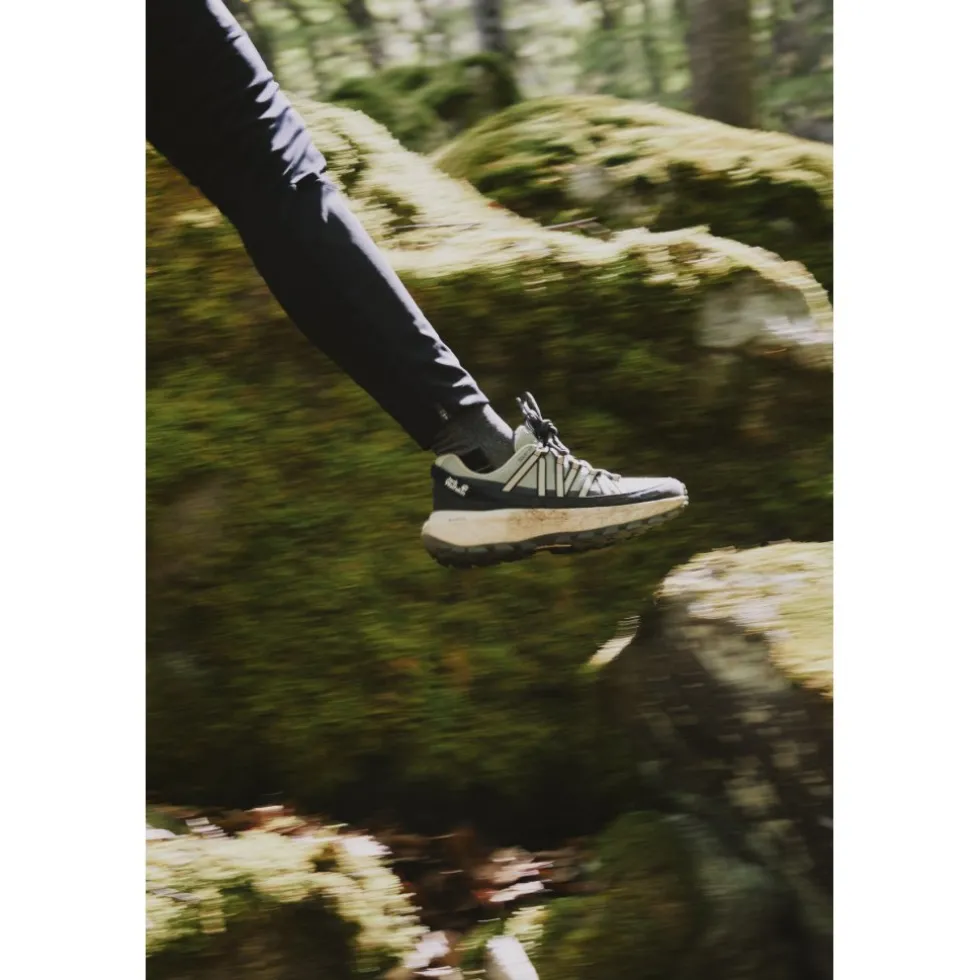 Jack Wolfskin Wild Hike Texapore Low Wandelschoenen voor dames - green zinnia