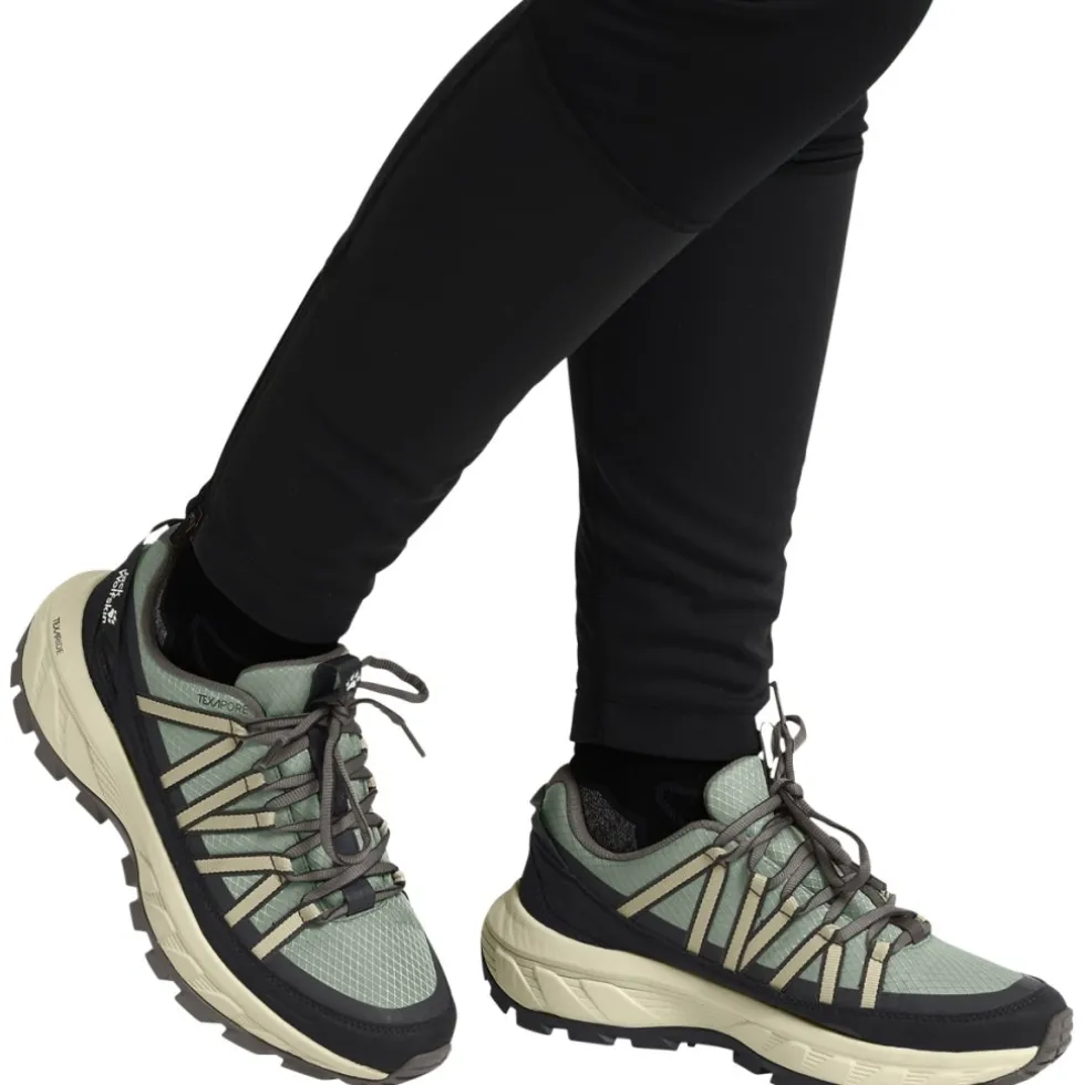 Jack Wolfskin Wild Hike Texapore Low Wandelschoenen voor dames - green zinnia