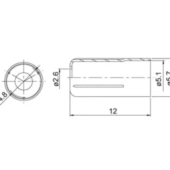Jagwire Brass End Cap for 5mm Outer Cable - 1 piece