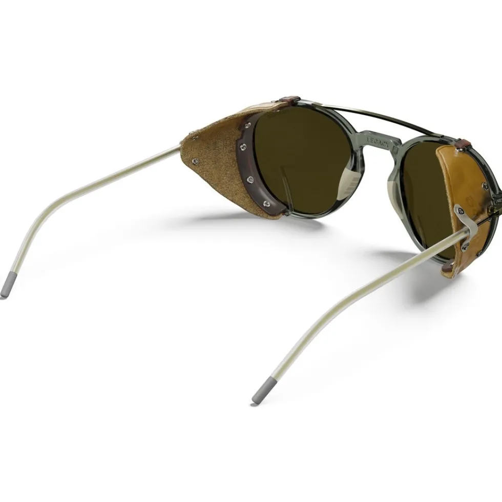 Julbo Legacy Bril - Light Gray/Gold - Silver Flash Spectron 3 Polarized
