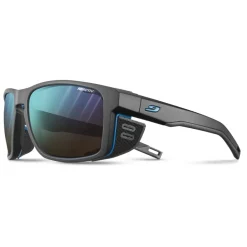 Alpine & Skibrillen < Julbo Shield Zonnebril - Black/Black - Blue Flash Reactive 2-4