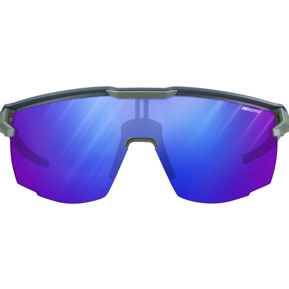 Mtb-Brillen|Racefietsbrillen < Julbo Ultimate Reactiv 1-3 High Contrast Zonnebrillen - Blue/Green - Multilayer Blue