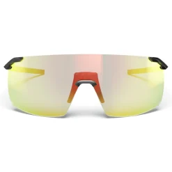 Mtb-Brillen|Racefietsbrillen < Julbo Faster M Zonnebrillen - Black / Yellow / Multilayer Red - Reactiv 1-3 Light Amplifier
