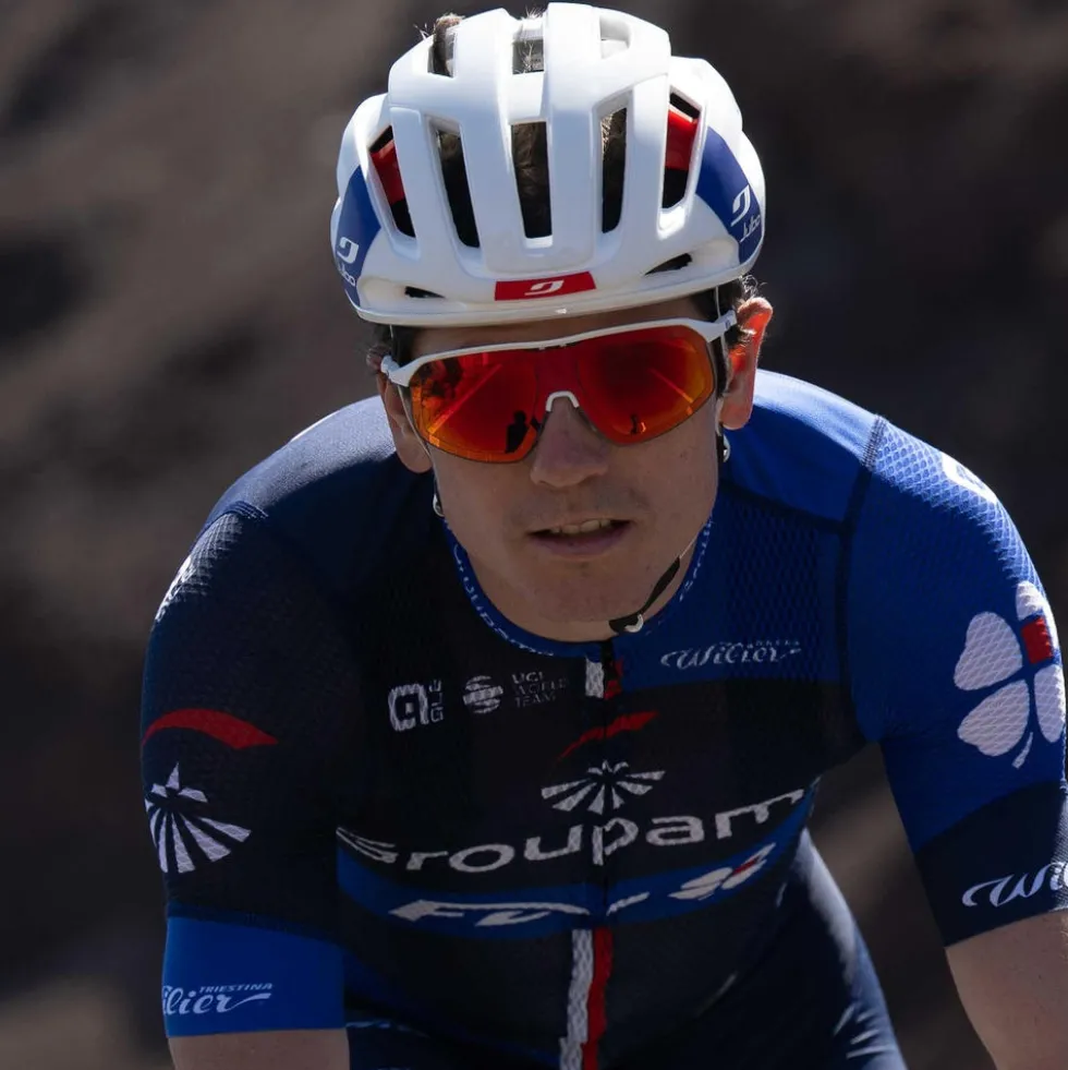 Julbo Finisher Evo Groupama-FDJ MIPS Helm - Wit / Blauw / Rood
