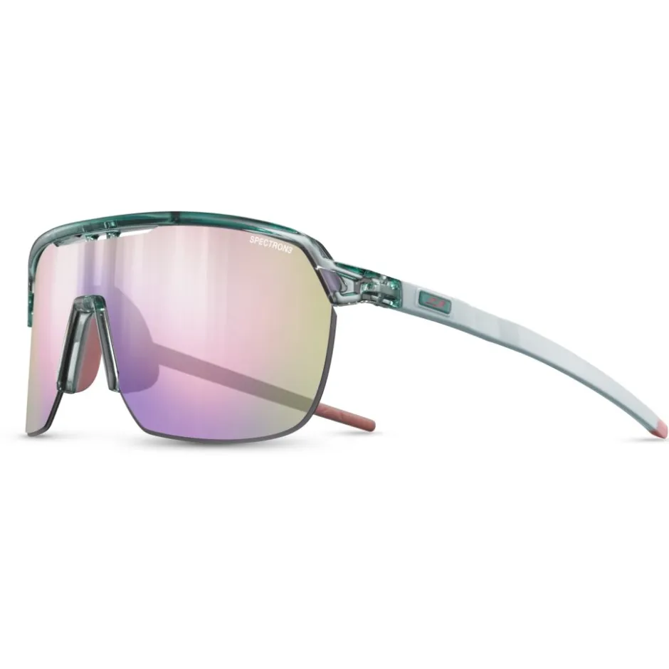 Mtb-Brillen|Racefietsbrillen < Julbo Frequency Zonnebril - Light Green/Pink - Multilayer Light Pink Spectron 3